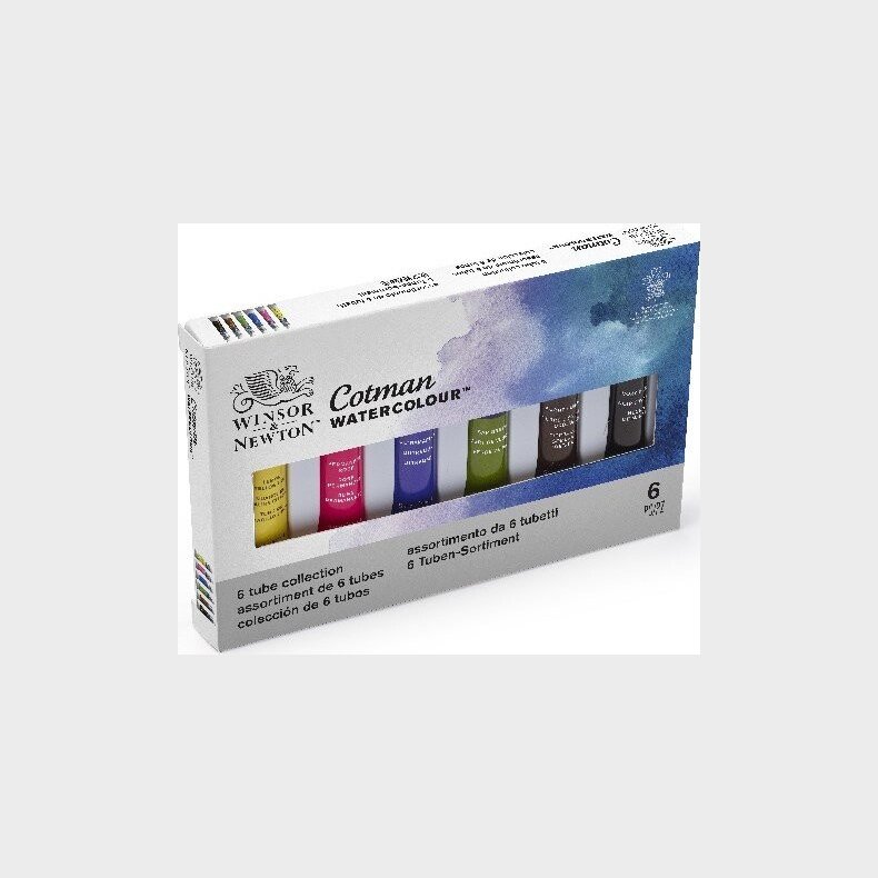 Winsor & Newton - Akvarelfarve S�t - 6x8 Ml