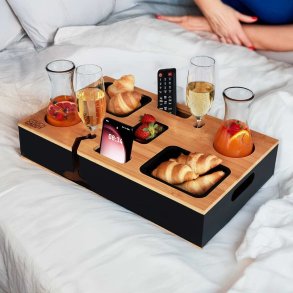 Serveringsbakke Med Rum, Sk�le Og Kopholder - Mikamax