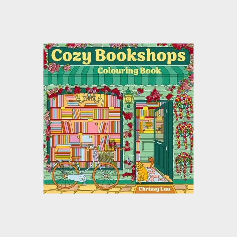 Cozy Bookshops: Colouring Book - Chrissy Lau - English Book