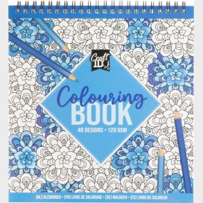 Craft Id - Colouring Book - Blue - Bog