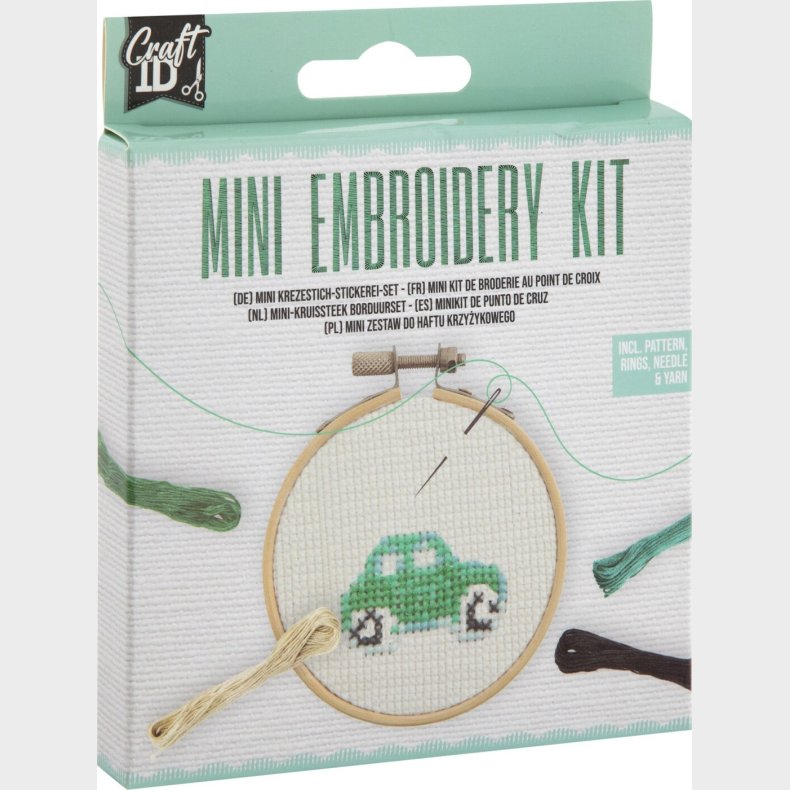 Broderi Kit - Mini - Bil - Craft Id