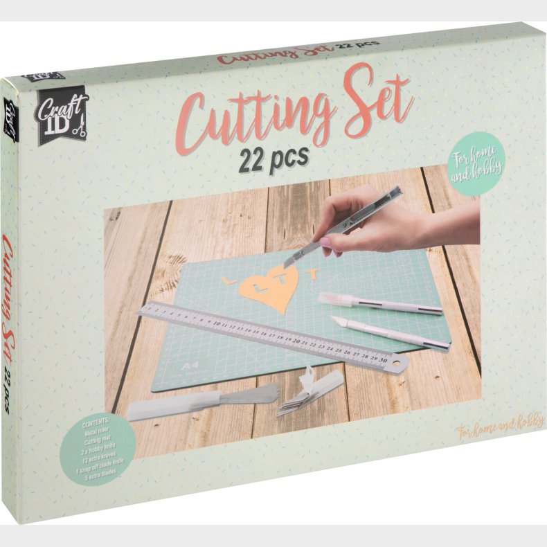 Craft Id - Skremtte St A4 Med Knive - 22 Dele