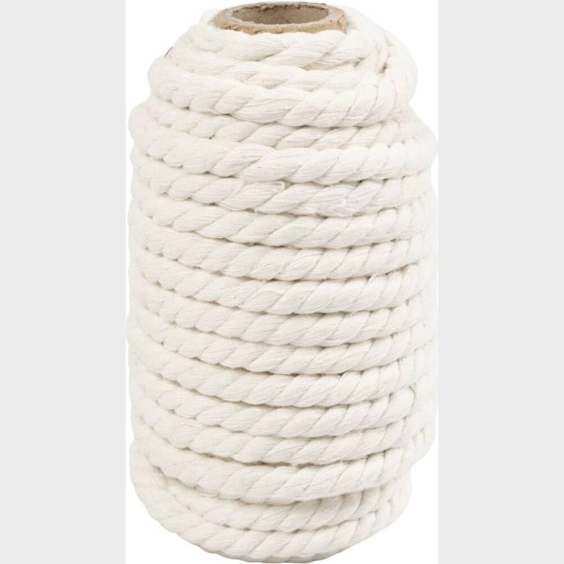 Macram� Snor - 8,5 Mm - R�hvid - 12 Meter