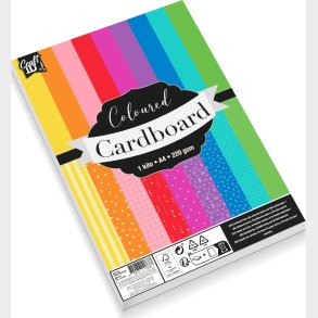 Craft Sensations - Farvet Karton I A4 - 1 Kg - 220 Gsm