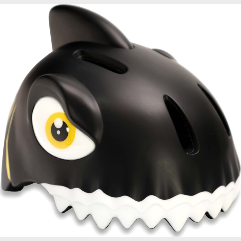 Crazy Safety - Cykelhjelm Til B�rn - Haj - Sort - 49-55 Cm