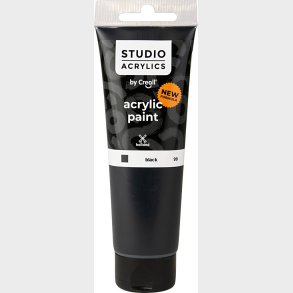 Creall Studio Acrylics - Akrylmaling - D�kkende - Sort - 120 Ml