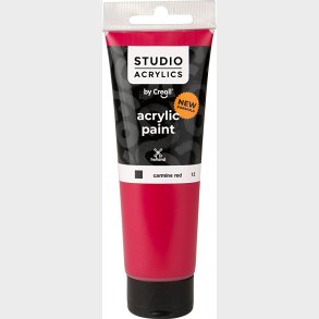 Creall Studio Acrylics - Akrylmaling - D�kkende - Carmine R�d - 120 Ml