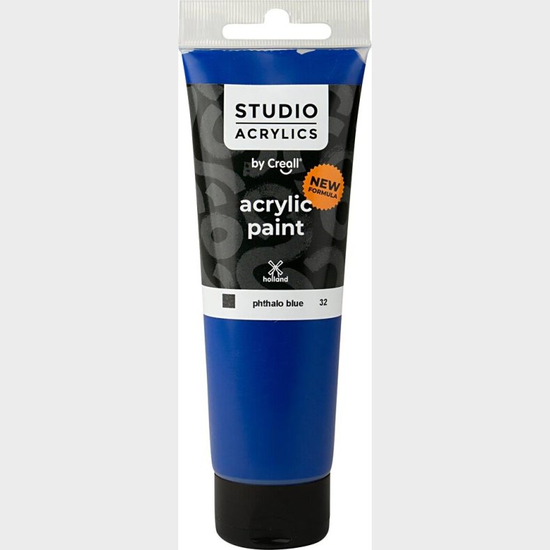 Creall Studio Acrylics - Akrylmaling - D�kkende - Phtalo Bl� - 120 Ml