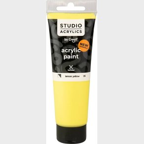 Creall Studio Acrylics - Akrylmaling - Halvd�kkende - Citron Gul - 120 Ml