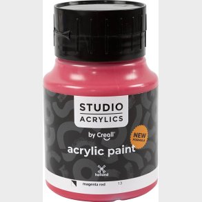 Creall Studio Acrylics - Akrylmaling - Halvdkkende - Magenta Rd - 500 Ml