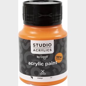 Creall Studio Acrylics - Akrylmaling - Halvd�kkende - Orange - 500 Ml