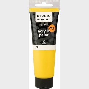 Creall Studio Acrylics - Akrylmaling - Halvd�kkende - Prim�r Gul - 120 Ml