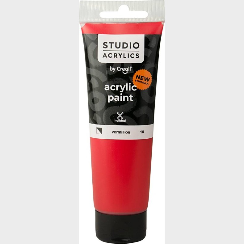 Creall Studio Acrylics - Akrylmaling - Halvd�kkende - Vermillion R�d - 120 Ml
