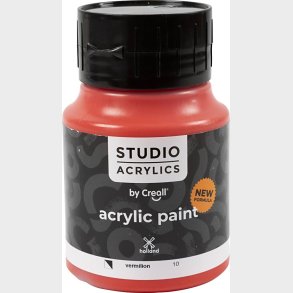 Creall Studio Acrylics - Akrylmaling - Halvd�kkende - Vermillion R�d - 500 Ml
