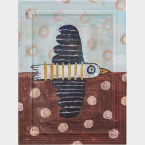 Creative Collection - Brett Birdy Illustration Med Ramme - Fyrretr�