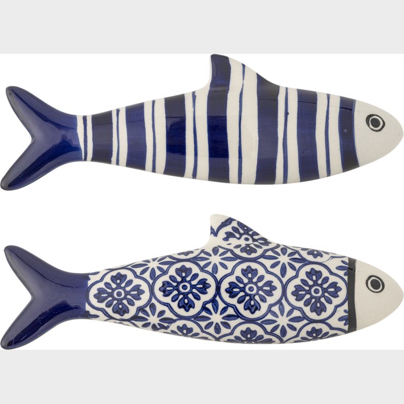 Creative Collection - Dunne V�gdekoration - Bl� - Stent�j - 2 Stk.