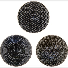 Creative Collection - Elanor Tallerken - Bl - Stentj - 3 Stk