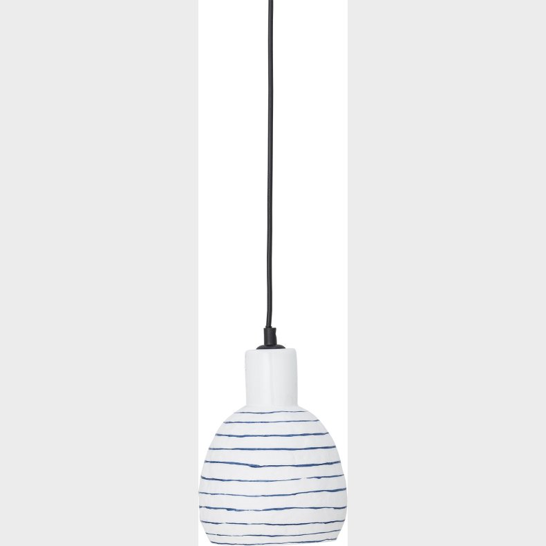 Creative Collection - Elga Pendel Lampe - Hvid - Stent�j Keramik