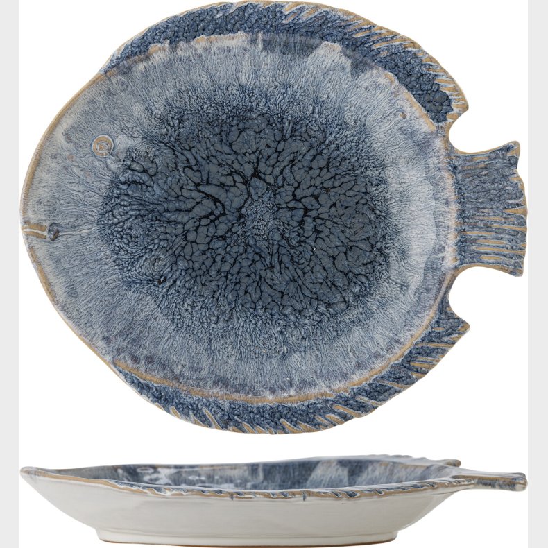 Creative Collection - Fae Serveringsfad - Bl� - Stent�j Keramik