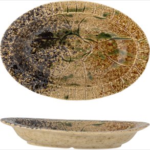 Creative Collection - Larken Serveringsfad - Sort - Stentj Keramik