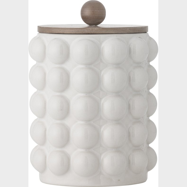 Creative Collection - Madge Krukke Med Lg - Hvid - Stentj