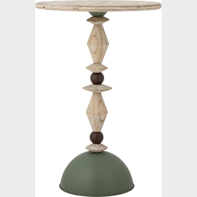 Creative Collection - Mannelli Sidebord - Gr�n - Fyrretr� - Rundt