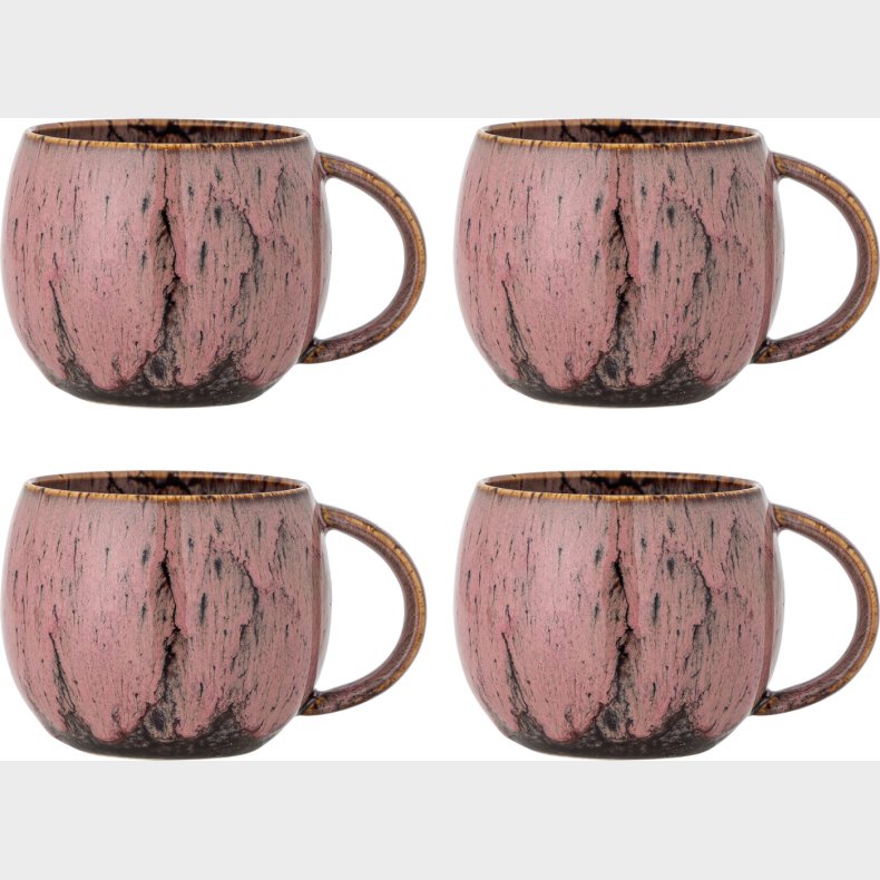 Creative Collection - Rayen Krus - Rosa - Stent�j Keramik - 4 Stk.