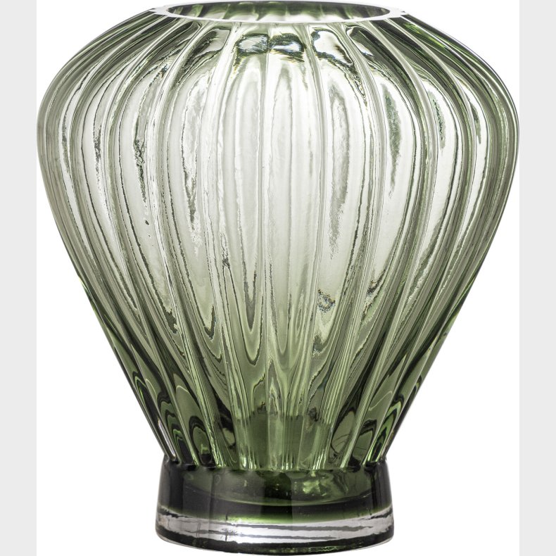Creative Collection - Reeve Vase - Grn - Glas - H 18 Cm
