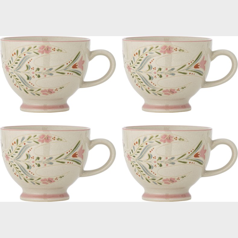 Creative Collection - Rosalynde Krus - Hvid - Stent�j - S�t Med 4