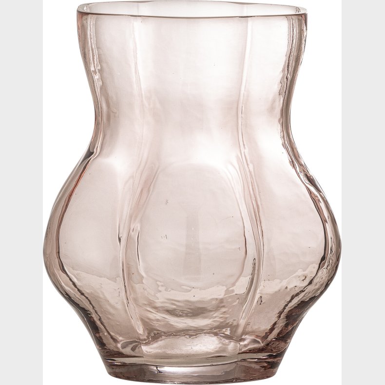 Creative Collection - Tava Vase - Rosa - Glas - H 20 Cm