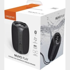 Creative - Muvo Play Bluetooth Hjttaler - Vandtt - Sort