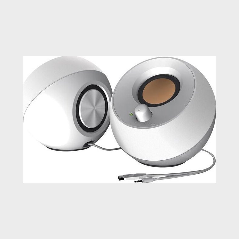 Creative - Pebble 2.0 Hjttaler St - Hvid