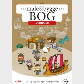 Creazoo Male Og Byggebog A4 Vikinger - Bog