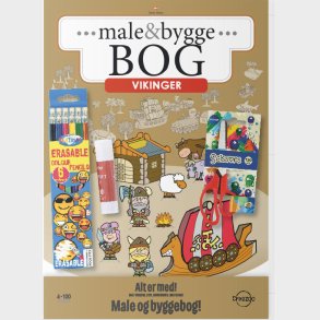 Creazoo Male Og Byggebog St Vikinger - Bog