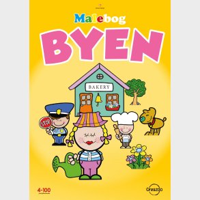 Creazoo Malebog Byen A4 16 Sider - Bog