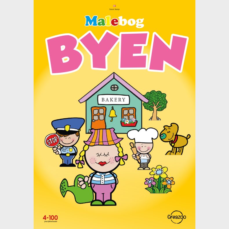 Creazoo Malebog Byen A4 16 Sider - Bog