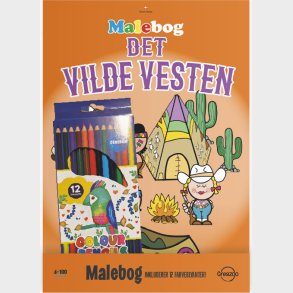 Creazoo Malebog Vilde Vesten + Farvebl - Bog