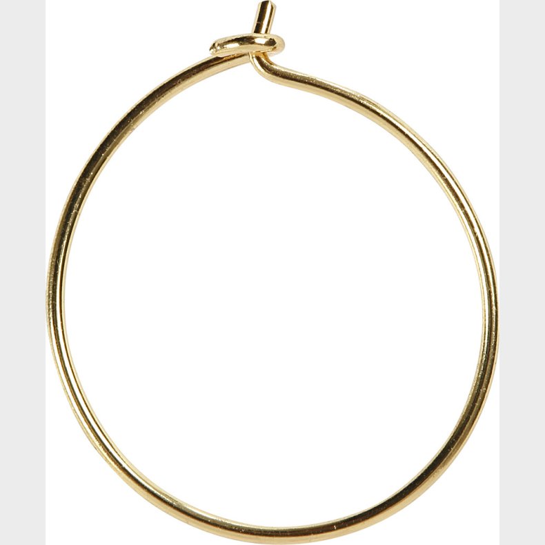 Creoler -  20 Mm - Forgyldt - 8 Stk.