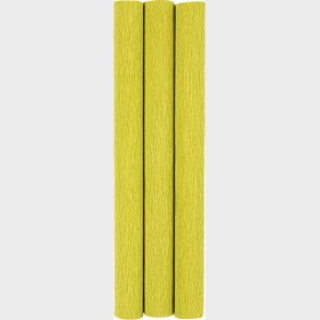 Crepepapir - 25x60 Cm - Strk/crepe 180% - 105 G - Lys Grn - 3 Ark