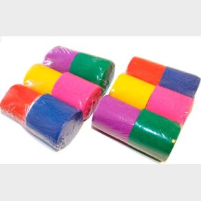 Crepepapir I Rulle 6 Ruller Assorterede 5 Cm X 10 M - Haza