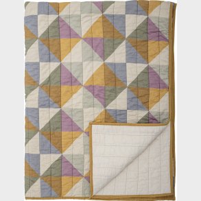 Bloomingville - Crewe Quilt Tppe - Gul - Bomuld Oeko-tex - 150x125 Cm