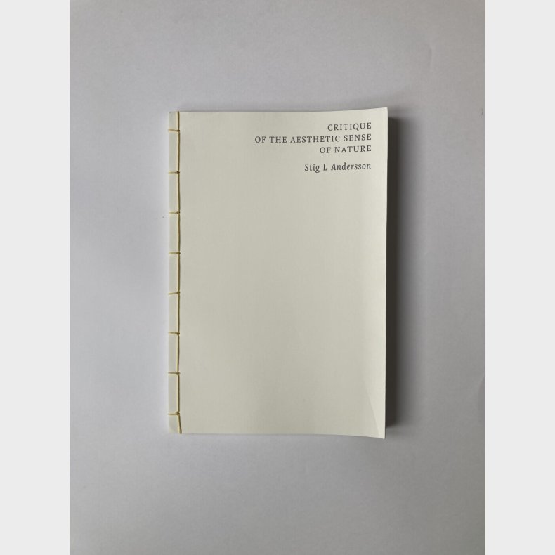 Critique Of The Aesthetic Sense Of Nature - Stig L Andersson - Bog
