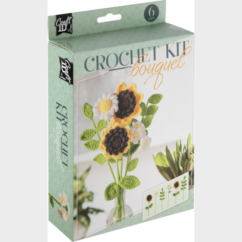 Crochet Kit Hklest Flowers - Gul