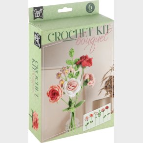 Crochet Kit Hklest Flowers - Pink
