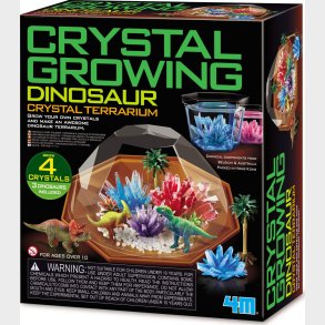 Crystal Growing - Dinosaur Terrarium S�t Med 3 Dinosaurer