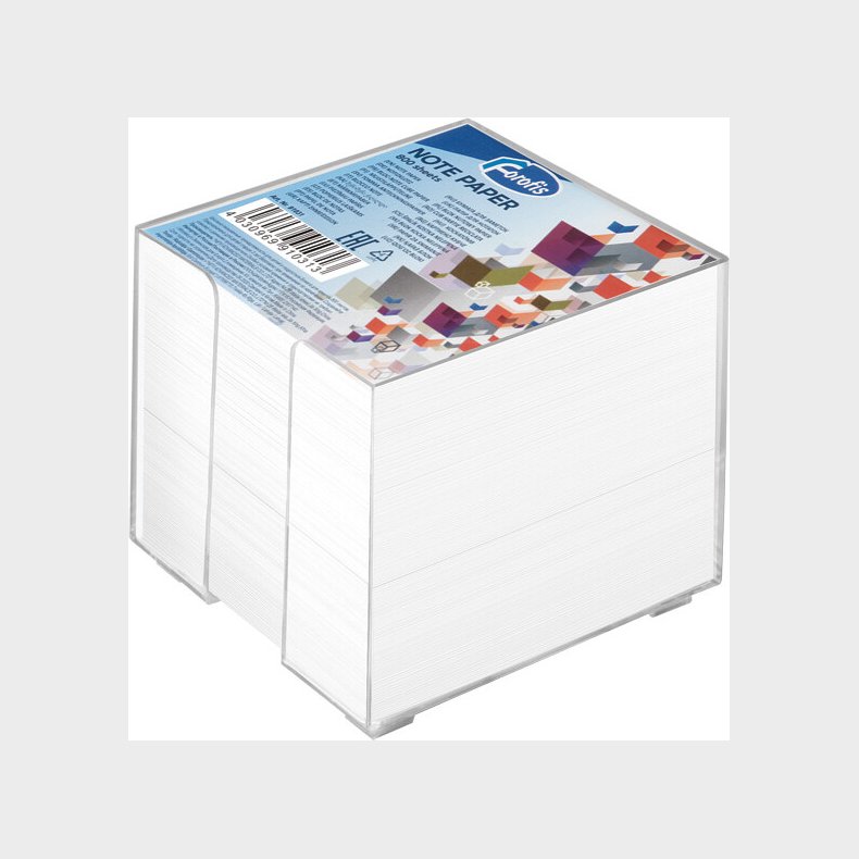 Cube Med Hvidt Papir Ca 9 X 9 Cm - Centrum