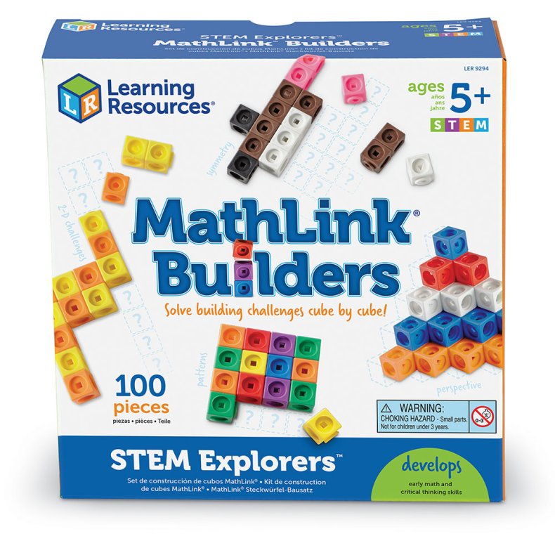 Learning Resources | MathLink 100 stk. - Inkl. 10 udfordringer