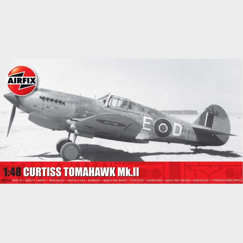 Airfix - Curtiss Tomahawk Mk.ii Fly Bygges�t - 1:48 - A05133a