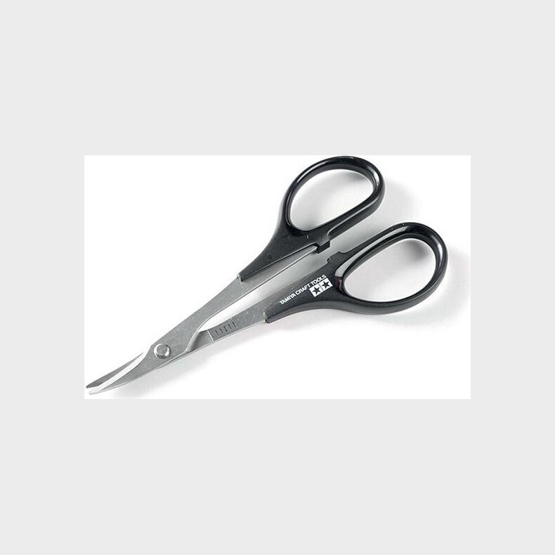 Tamiya - Curved Scissors - Saks Til Plastik - 74005
