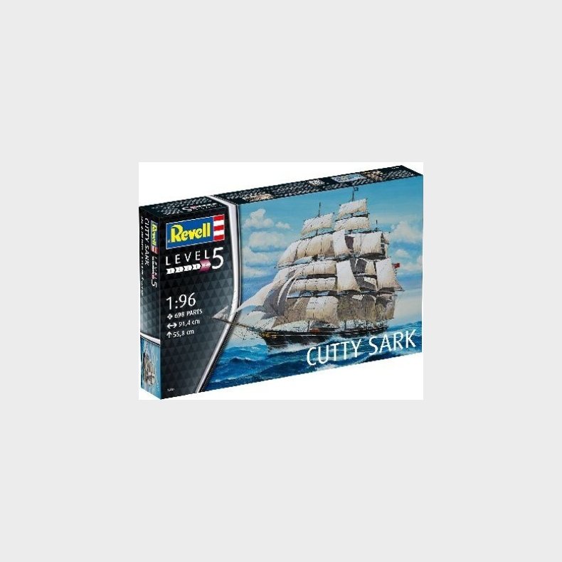 Revell - Cutty Sark Model Skib Byggest - 1:96 - Level 5 - 05422